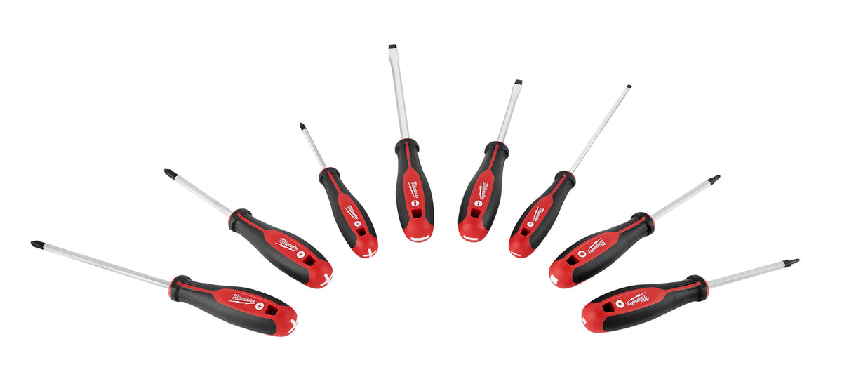 Milwaukee Tools 8 Piece Screwdriver Kit w/ Square