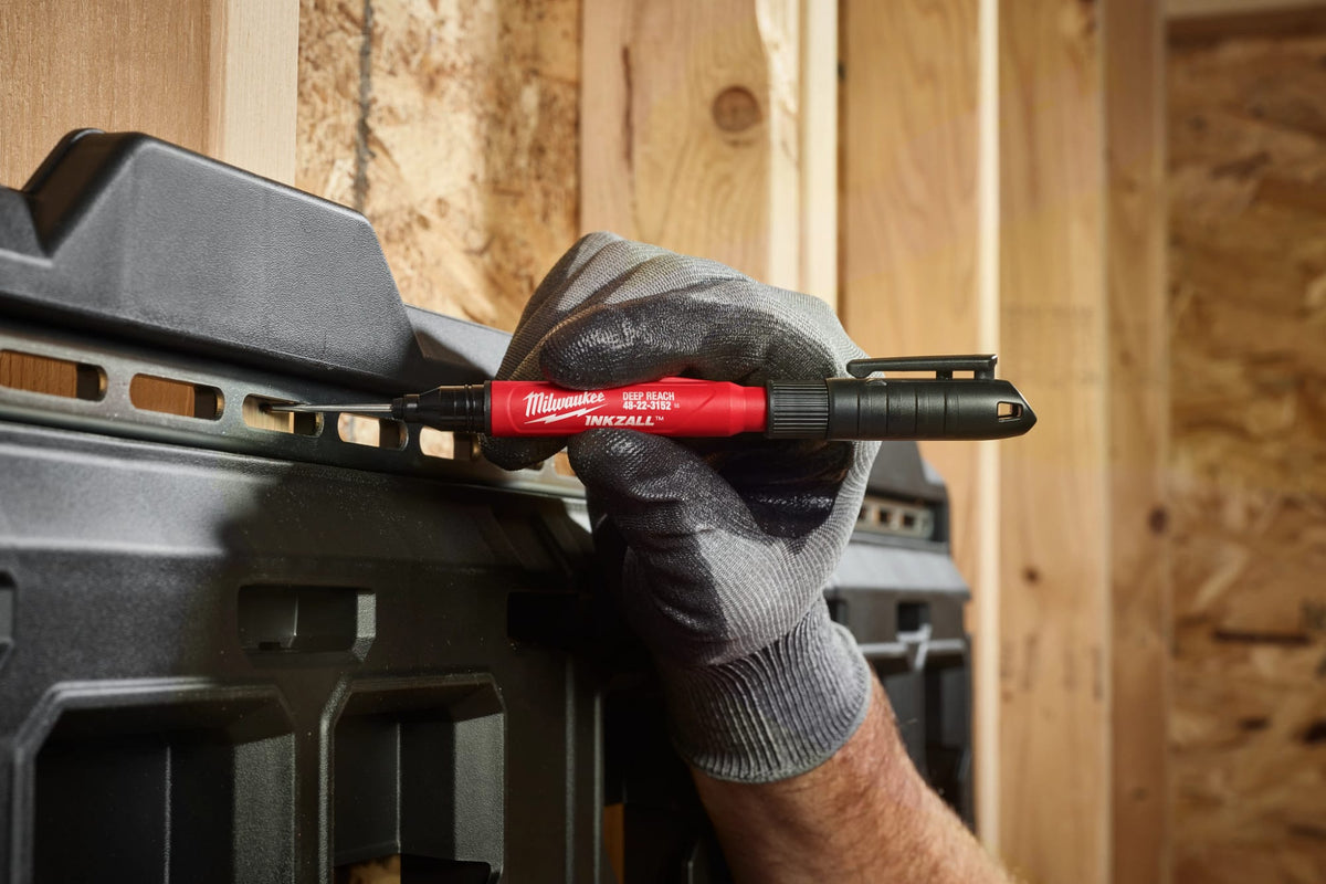 Milwaukee Tools INKZALL™ 2IN1 Deep Reach Ultra Fine Point Black Jobsite Marker