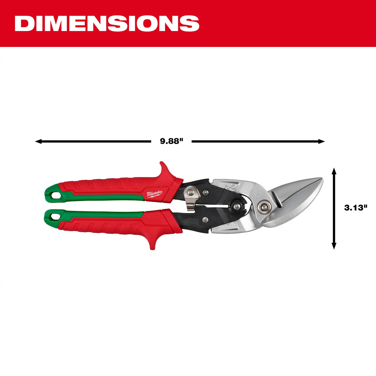 Milwaukee Tools Right Cutting Offset Aviation Snips