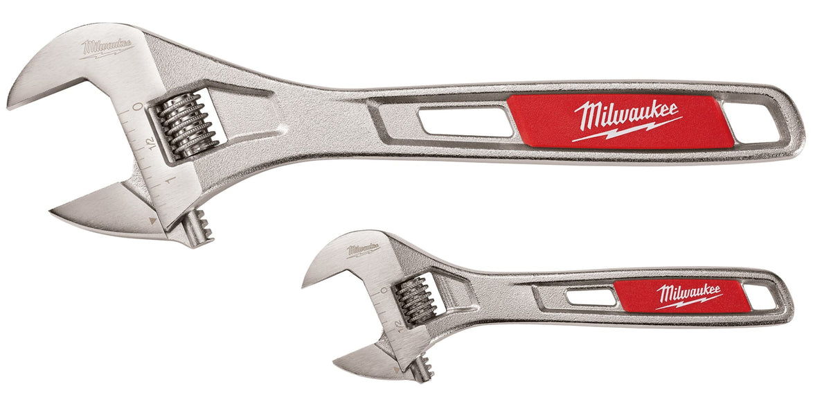 Milwaukee Tools 2 Piece 6" & 10" Adjustable Wrench Set