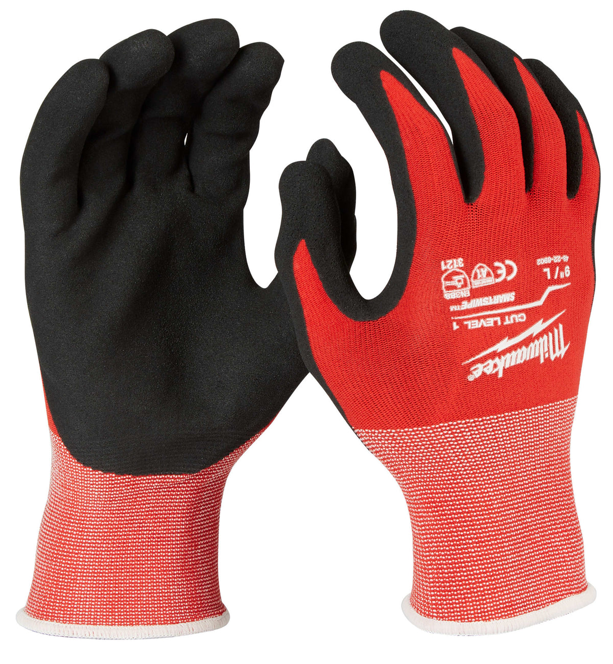 Milwaukee Tools Cut Level 1 Nitrile Dipped Gloves - L