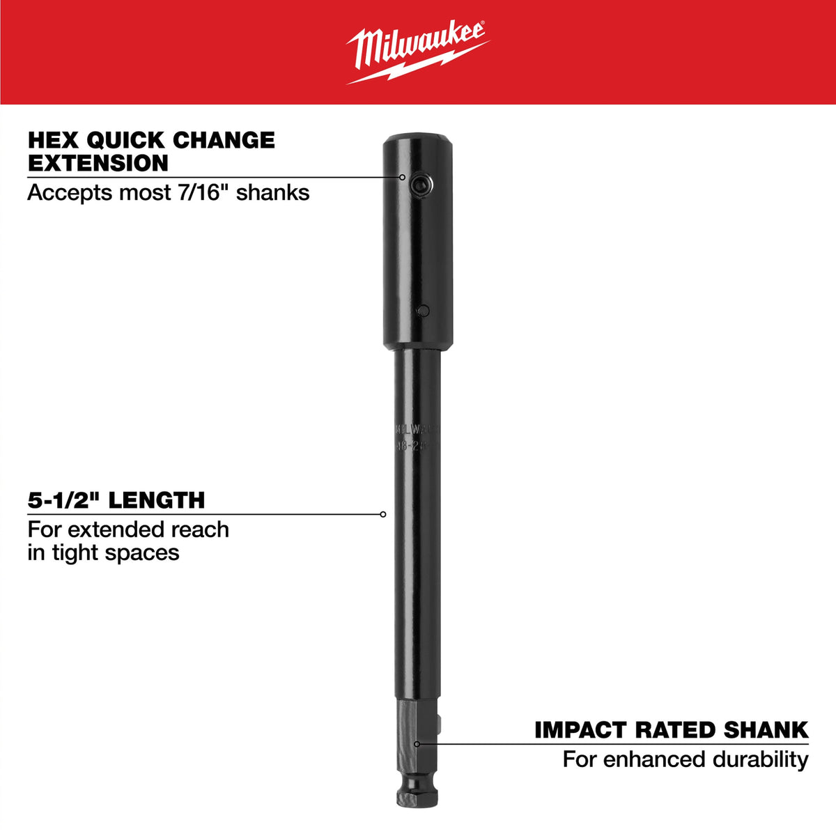 Milwaukee Tools Bit Extension 5-1/2"