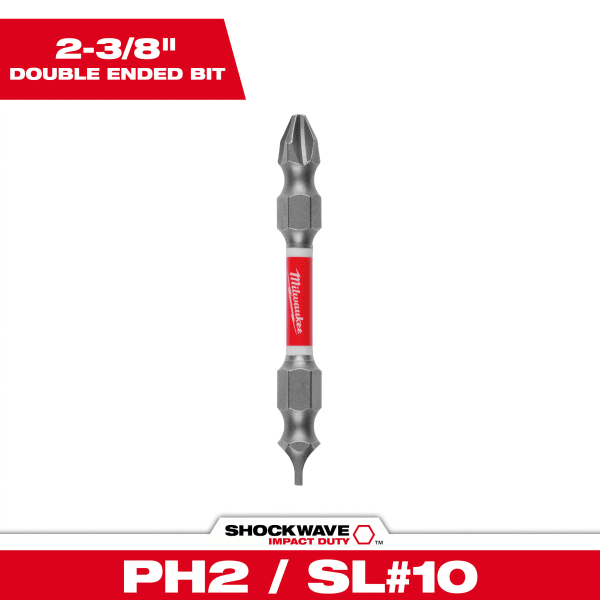 SHOCKWAVE™ PH2/SL #10 Impact Duty Double Ended Bit
