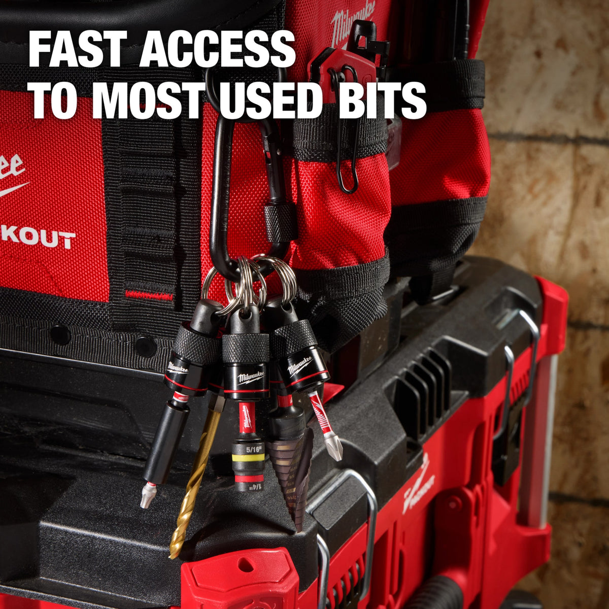 Milwaukee Tools 48-32-4537 5 Piece Bit Holder with Carabiner