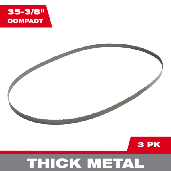 35-3/8" 10 TPI Compact Portable Band Saw Blade (3 Pack)