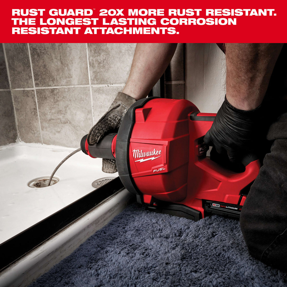 Milwaukee Tools 5 Piece Small Cable Head Attachment Kit w/ RUST GUARD™ Plating