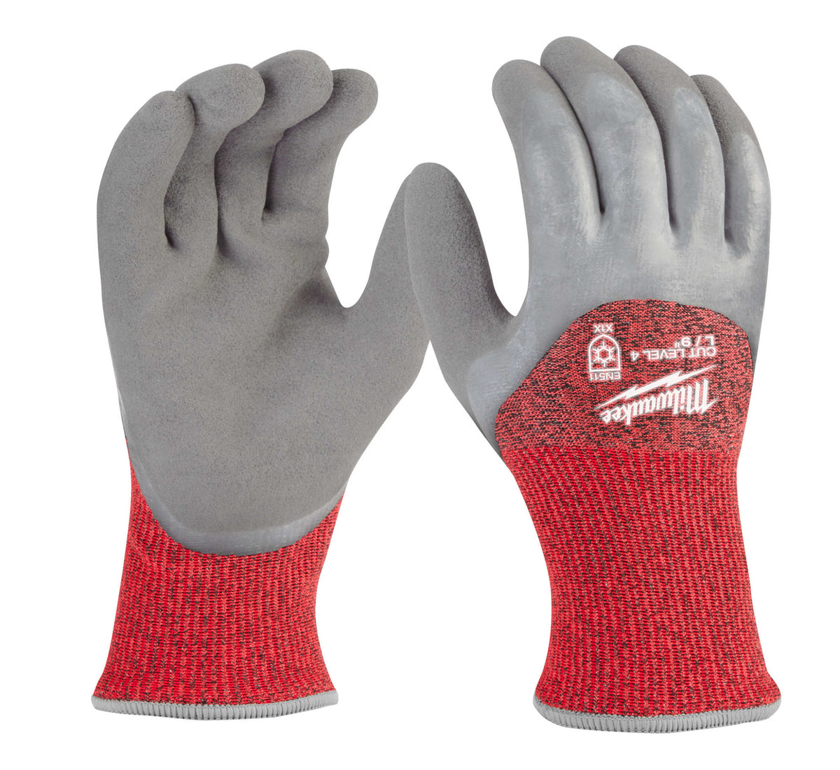 Milwaukee Tools Cut Level 4 Winter Dipped Gloves - L