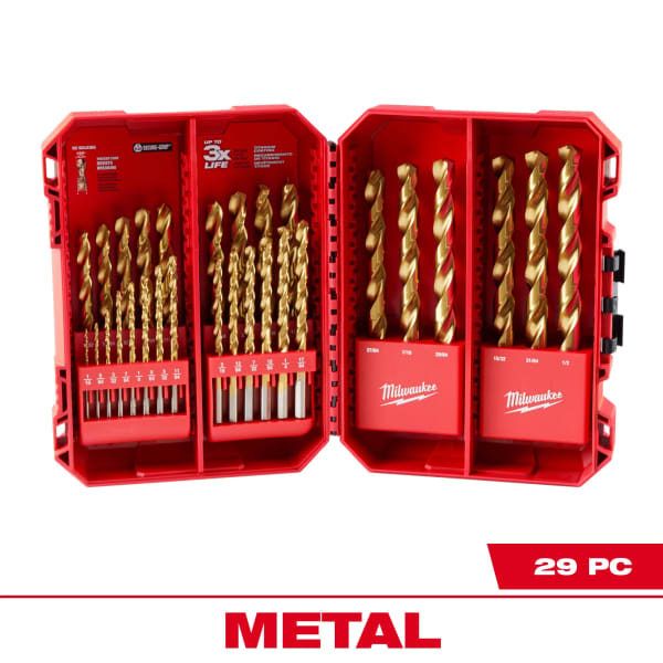 29 Piece THUNDERBOLT® Titanium Drill Bit Set