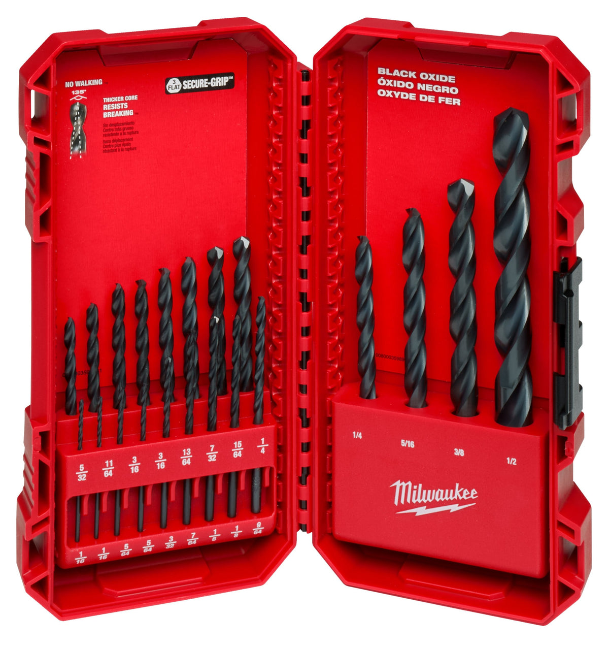 Milwaukee Tools 21 Piece THUNDERBOLT® Black Oxide Drill Bit Set