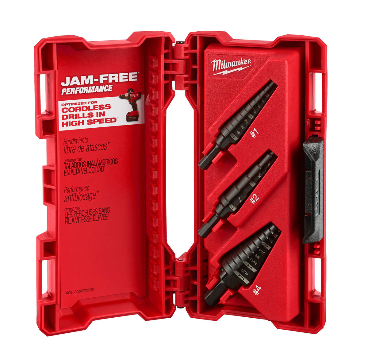 Milwaukee Tools 3 Piece Step Drill Bit Set