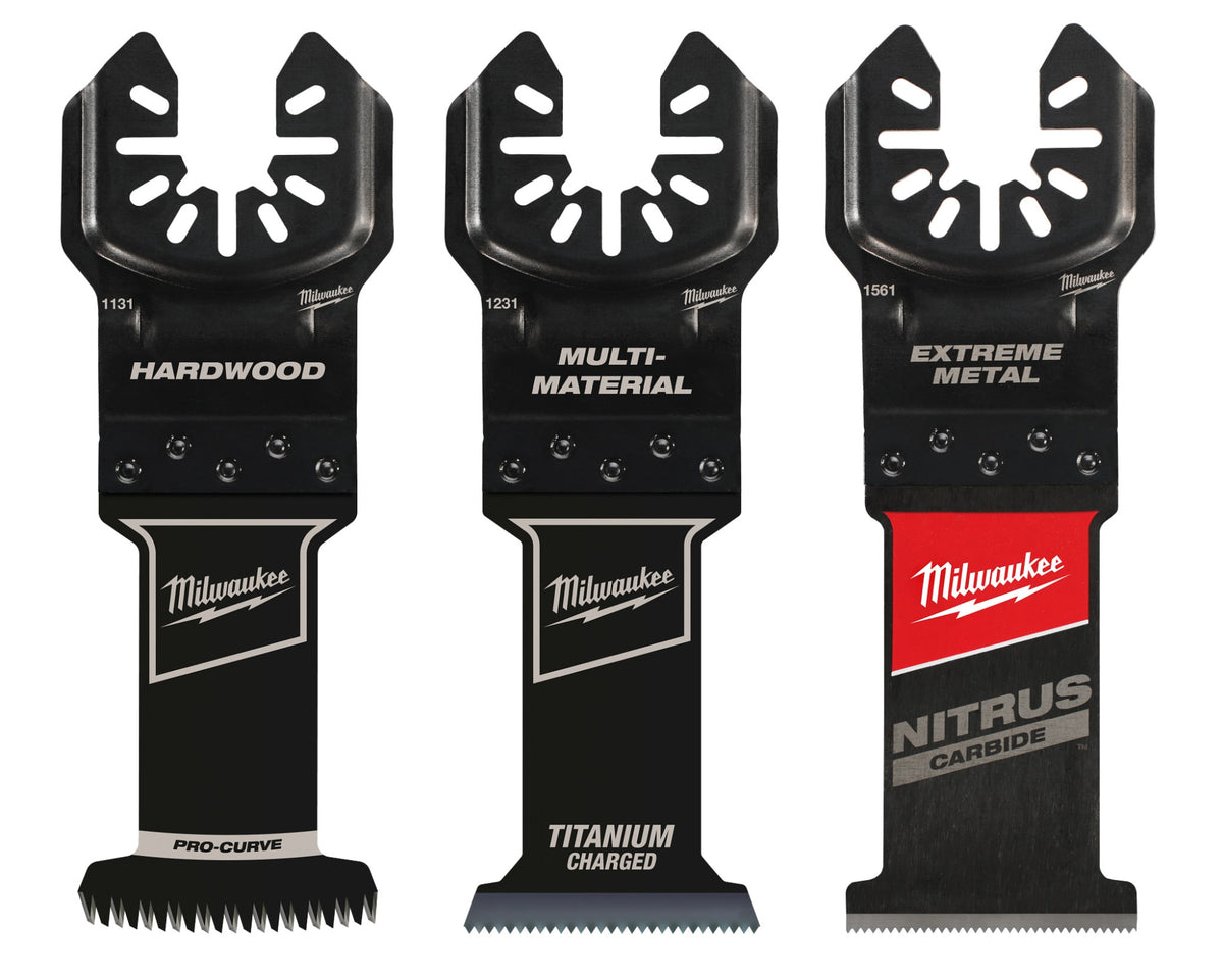 Milwaukee Tools 3 Piece Universal Fit Oscillating Multi-Tool Blade Set