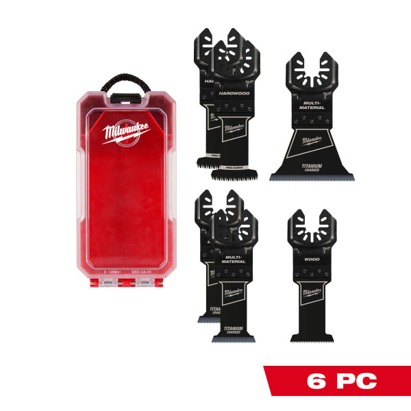 6 Piece Universal Fit Oscillating Multi-Tool Blade Set
