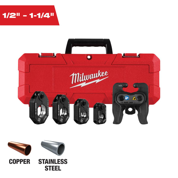 1/2" - 1-1/4" CTS-V Pivoting Press Ring Kit for M12™ FORCE LOGIC™ Press Tool