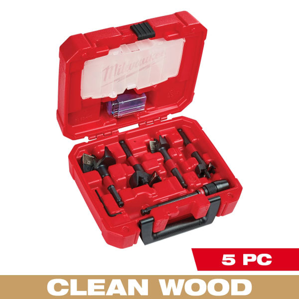 5 Piece SWITCHBLADE™ Selfeed Bit Plumber's Kit