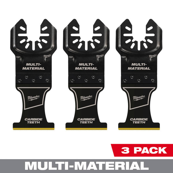 1-3/8" Carbide Teeth Multi-Material Universal Fit Oscillating Multi-Tool Blade (3 Pack)