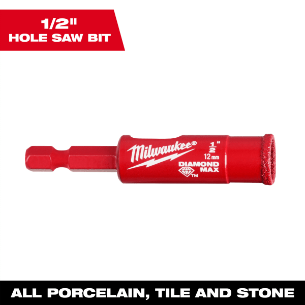 1/2" DIAMOND MAX™ Hole Saw Bit