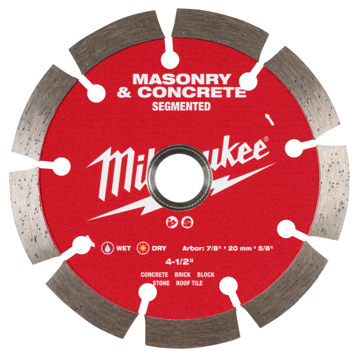 Milwaukee Tools 4-1/2" Segmented Masonry & Concrete Diamond Blade