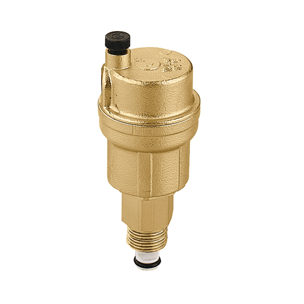 Caleffi 502710A Robocal Automatic Air Vent, 1/8 in. Male Thread, with Check Valve, 150 PSI, 240F