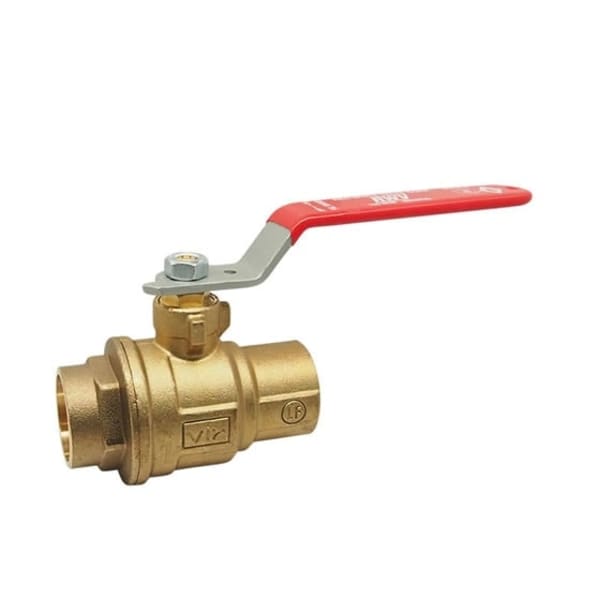 3/4" - (SWT x SWT) 5049AB Brass Full Port Ball Valve - Lead Free Brass