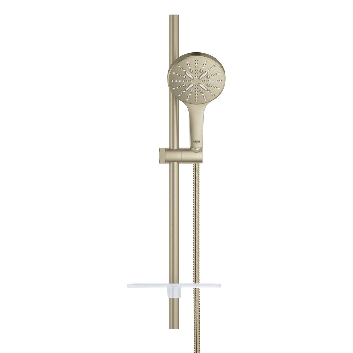 24" Shower Slide Bar Kit - 3 Sprays, 1.75 gpm in GROHE BRUSHED NICKEL