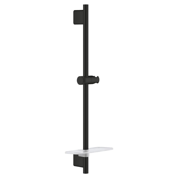 24" Shower Slide Bar in MATTE BLACK