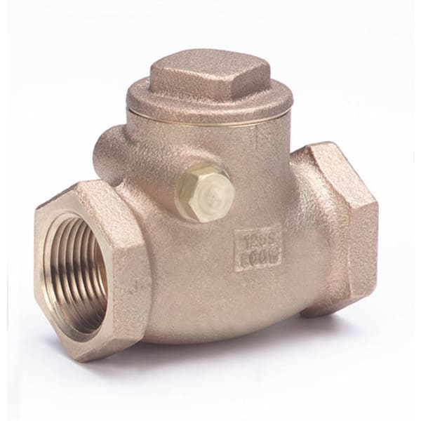 2-1/2" - FIP x FIP - Bronze  Check Valve - 125 SWP - 200 WOG, Horizonatal Swing, Bronze Seat