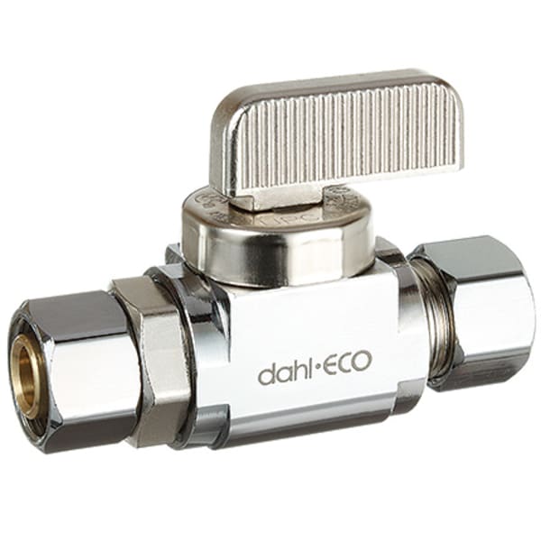 3/8" x 3/8"  Straight Stop (Compression x Compression)