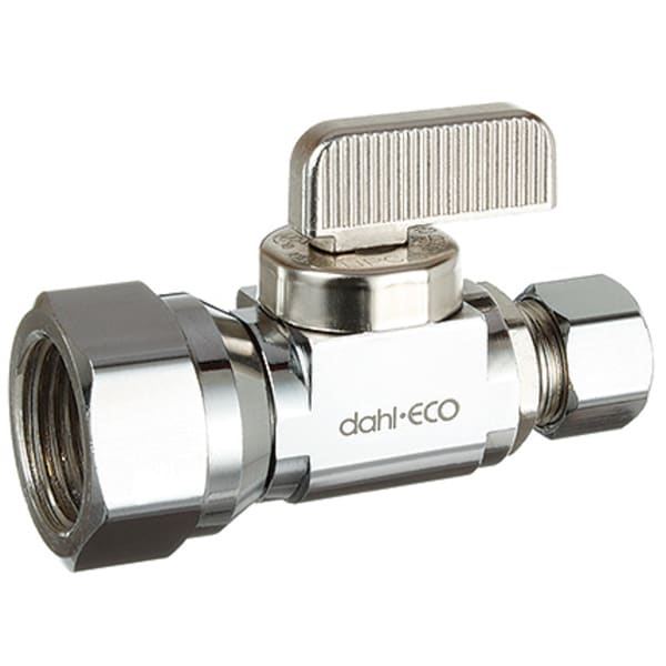 1/2" x 3/8"  Straight Stop (FIP x Compression)