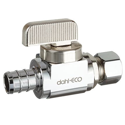 Dahl Valve 511-PX3-31-BAG 1/2" x 3/8" Straight Stop (Compression x Crimp Pex (F1870))