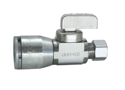 Dahl Valve 511-QG3-31 1/2" x 3/8" Straight Stop (Push On x Compression)