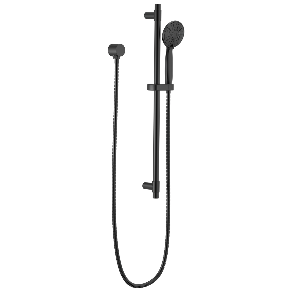 Delta 51361-BL Universal 4-Setting Hand Shower with Slide Bar Matte Black