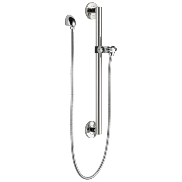 Delta Universal Adjustable Slide Bar / Grab Bar Assembly with Elbow Chrome