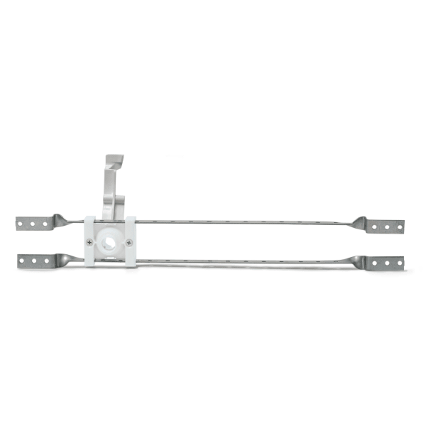 Twisted bracket with one plastic bend support for 16" Stud Bay