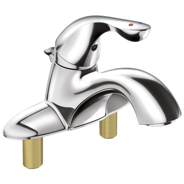 Delta Classic Single Handle Centerset Bathroom Faucet with City Shanks Chrome