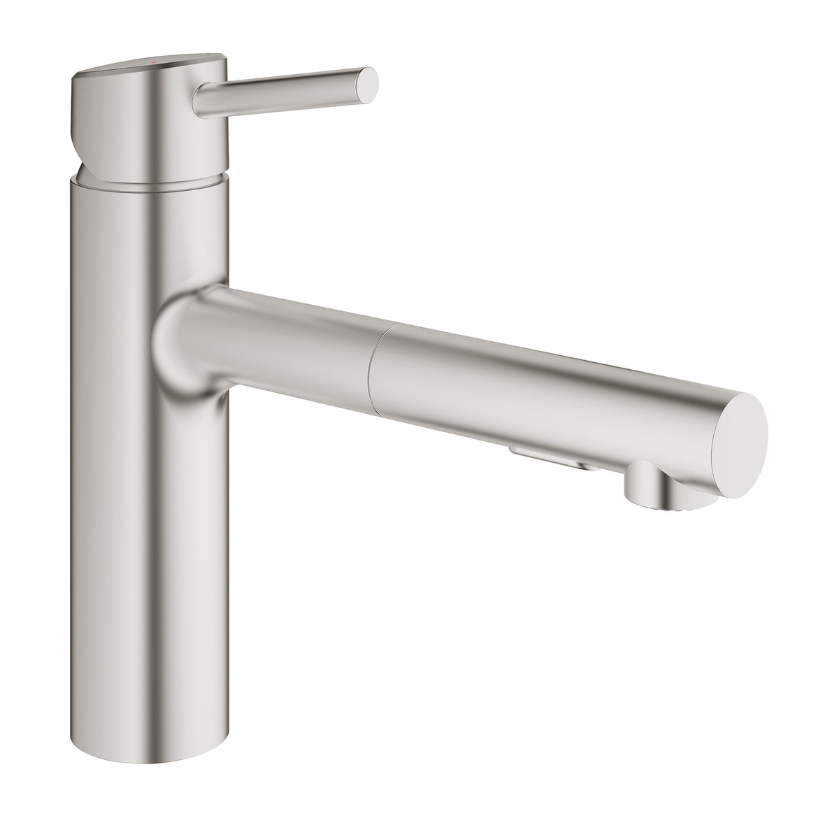 Concetto Single-Handle Pull-Out Kitchen Faucet Dual Spray 1.5 GPM in GROHE SUPERSTEEL