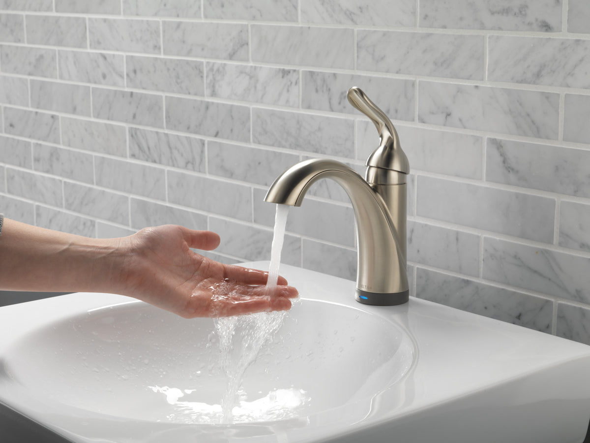 Delta Lahara® Touch2O® Bathroom Faucet with Touchless Stainless