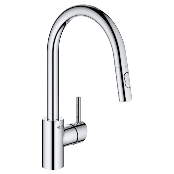 Concetto Single-Handle Pull-Down Kitchen Faucet Dual Spray 1.75 GPM in GROHE CHROME