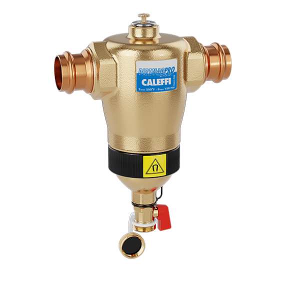 Caleffi 546328AM DIRTMAG PRO Magnetic Dirt Separator 1" Sweat Connections, Brass, 150 PSI