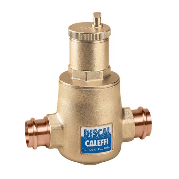 Caleffi 551066A DISCAL Air Separator 1" Press for Hydronic Systems, 150 psi