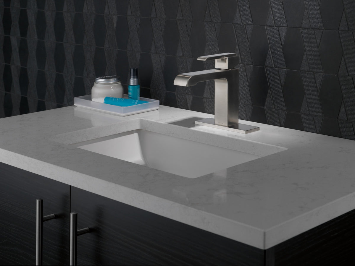 Delta Ara® Single Handle Bathroom Faucet Stainless