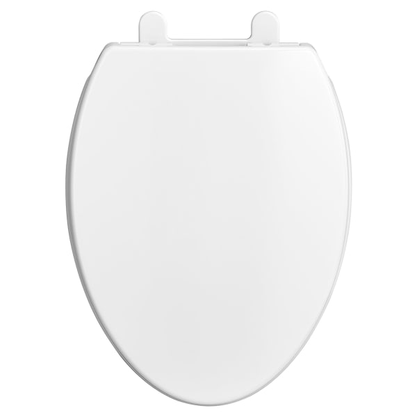Transitional Elongated Closed Front Toilet Seat in CANVAS WHITE