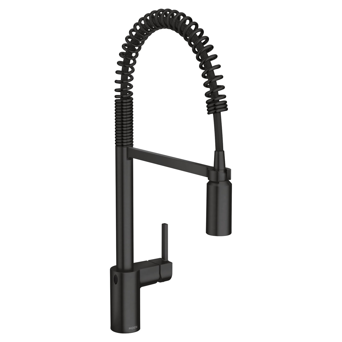 Moen 5923EWBL Align Single-Handle Pre-Rinse Spring Pull-Down Sprayer Kitchen Faucet with MotionSense Wave in Matte Black