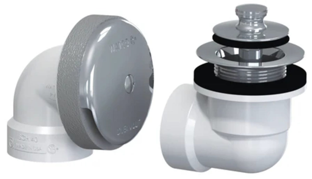 Watco 1-1/2" ABS Push Pull Bath Waste and Overflow Half Kit Chrome