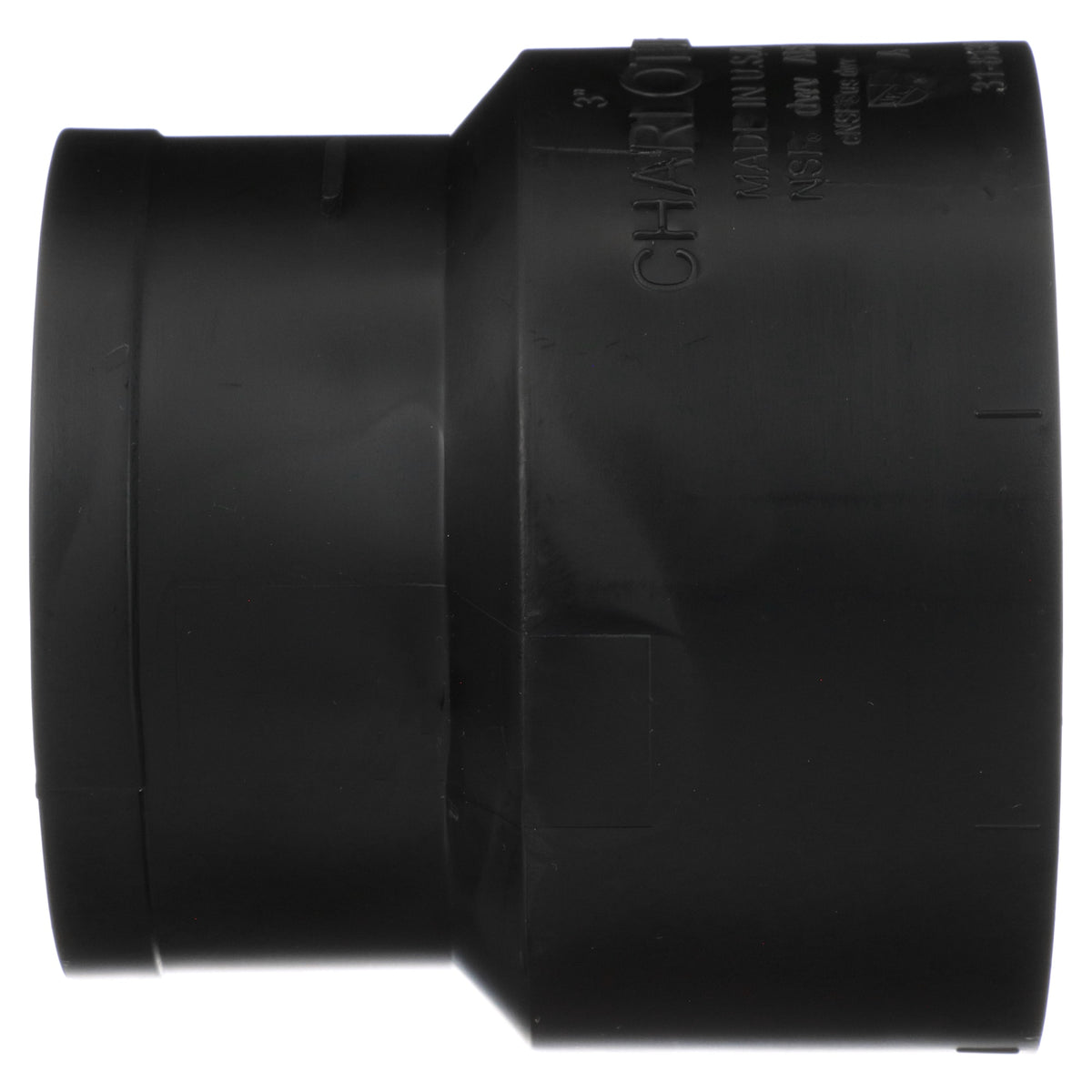 Charlotte Pipe ABS-00119-1200 3" ABS DWV No-Hub Adapter - H x NH
