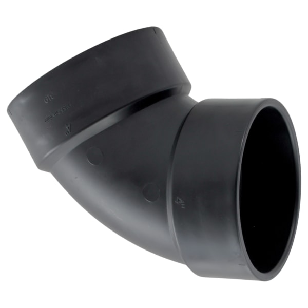 4" ABS DWV 60° Elbow - H x H