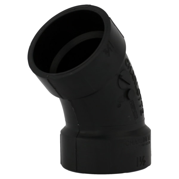 1-1/2" ABS DWV 45° Elbow - H x H