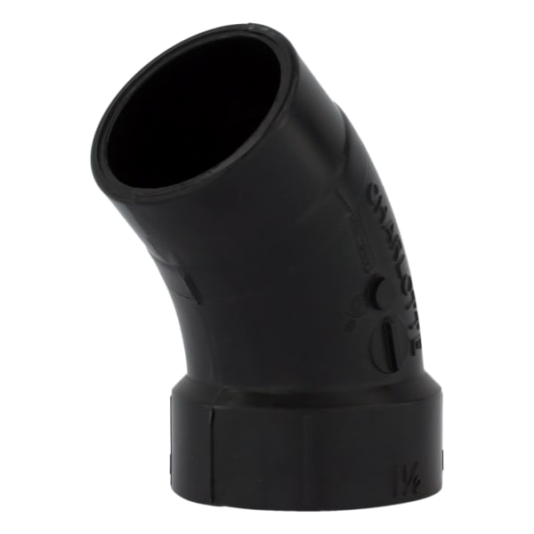 1-1/2" ABS DWV 45° Street Elbow - H x Spigot