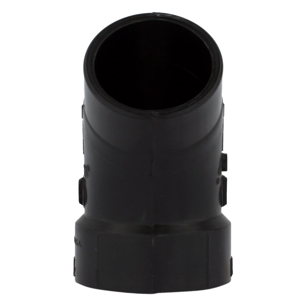 Charlotte Pipe 1-1/2" ABS DWV 45° Street Elbow - H x Spigot