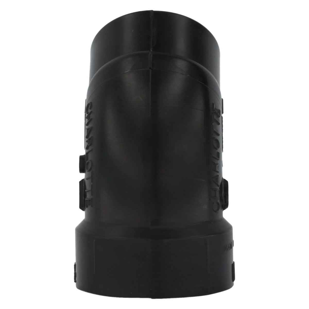 Charlotte Pipe 1-1/2" ABS DWV 45° Street Elbow - H x Spigot