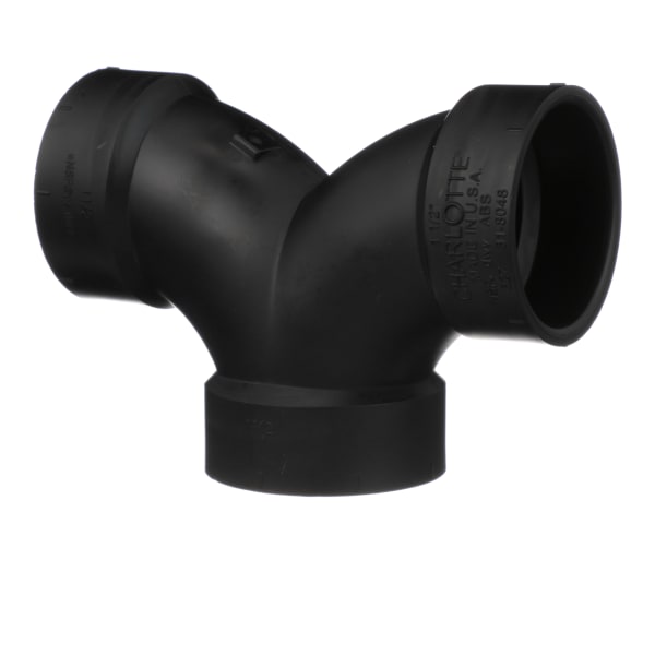 1-1/2" ABS DWV Double 90° Elbow - All H